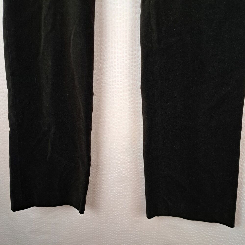 Lauren Ralph Lauren Soft Plush Velvet Brown Women Pants Size 12 Zip Button - Picture 6 of 10
